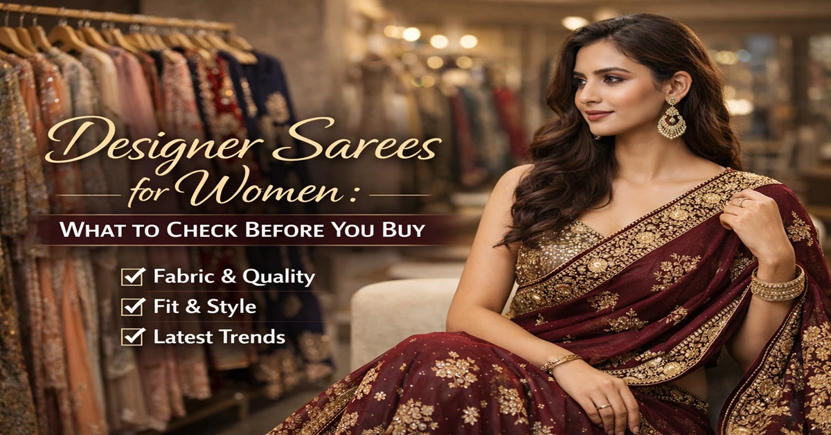 Designer Sarees for Women: What to Check Before You Buy