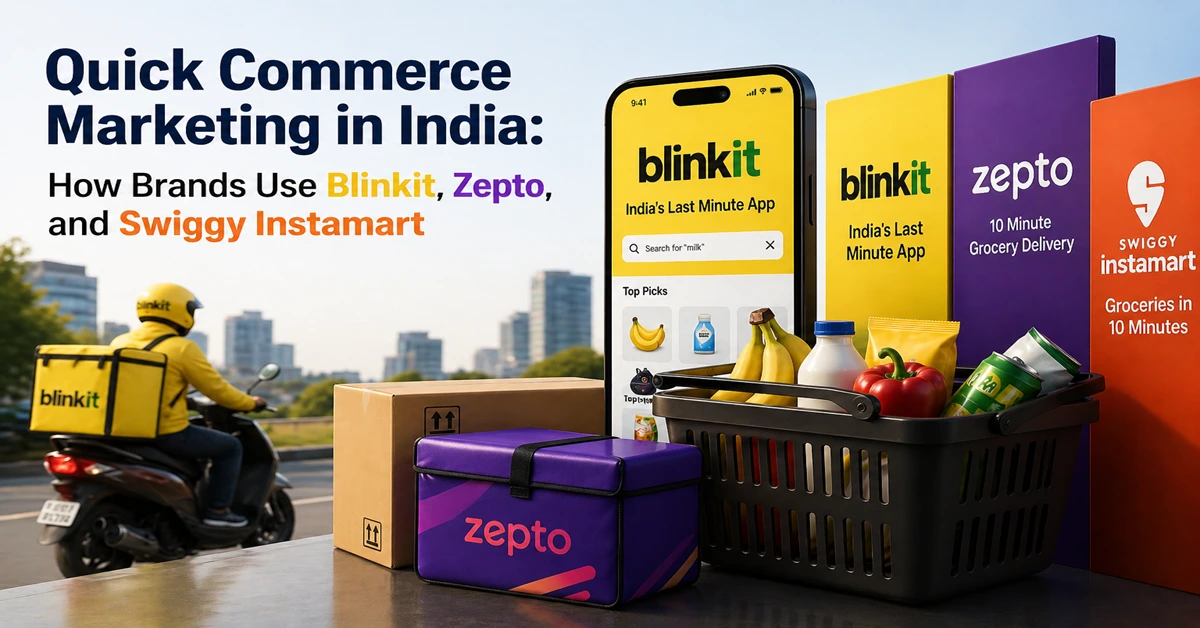 Quick Commerce Marketing in India: How Brands Use Blinkit, Zepto, and Swiggy Instamart